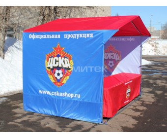 Палатка торговая для спортивной атрибутики, бренд ЦСКА